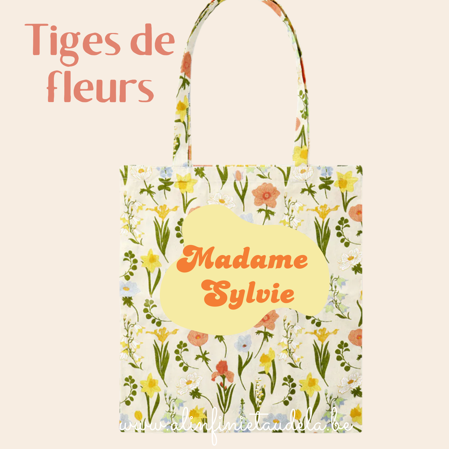 Tote bag Tiges de fleurs