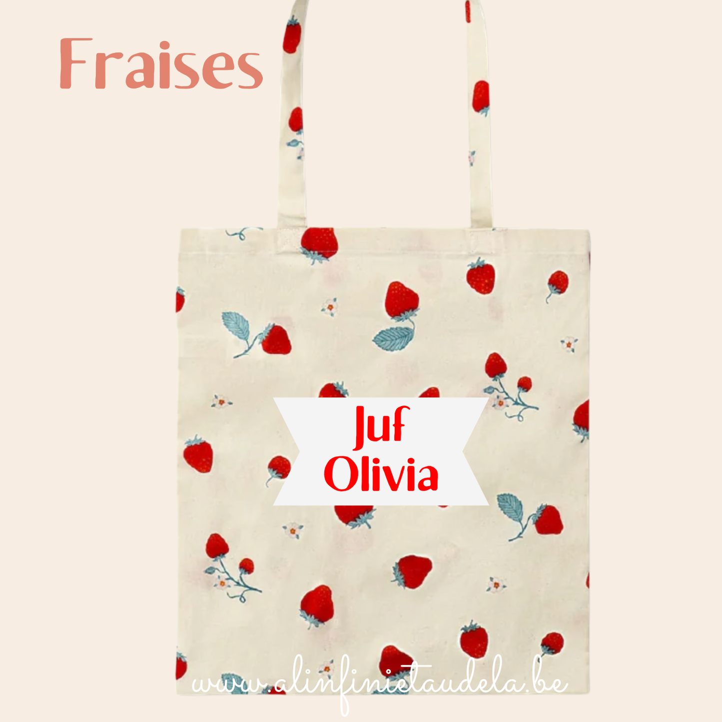 Tote bag Fraises