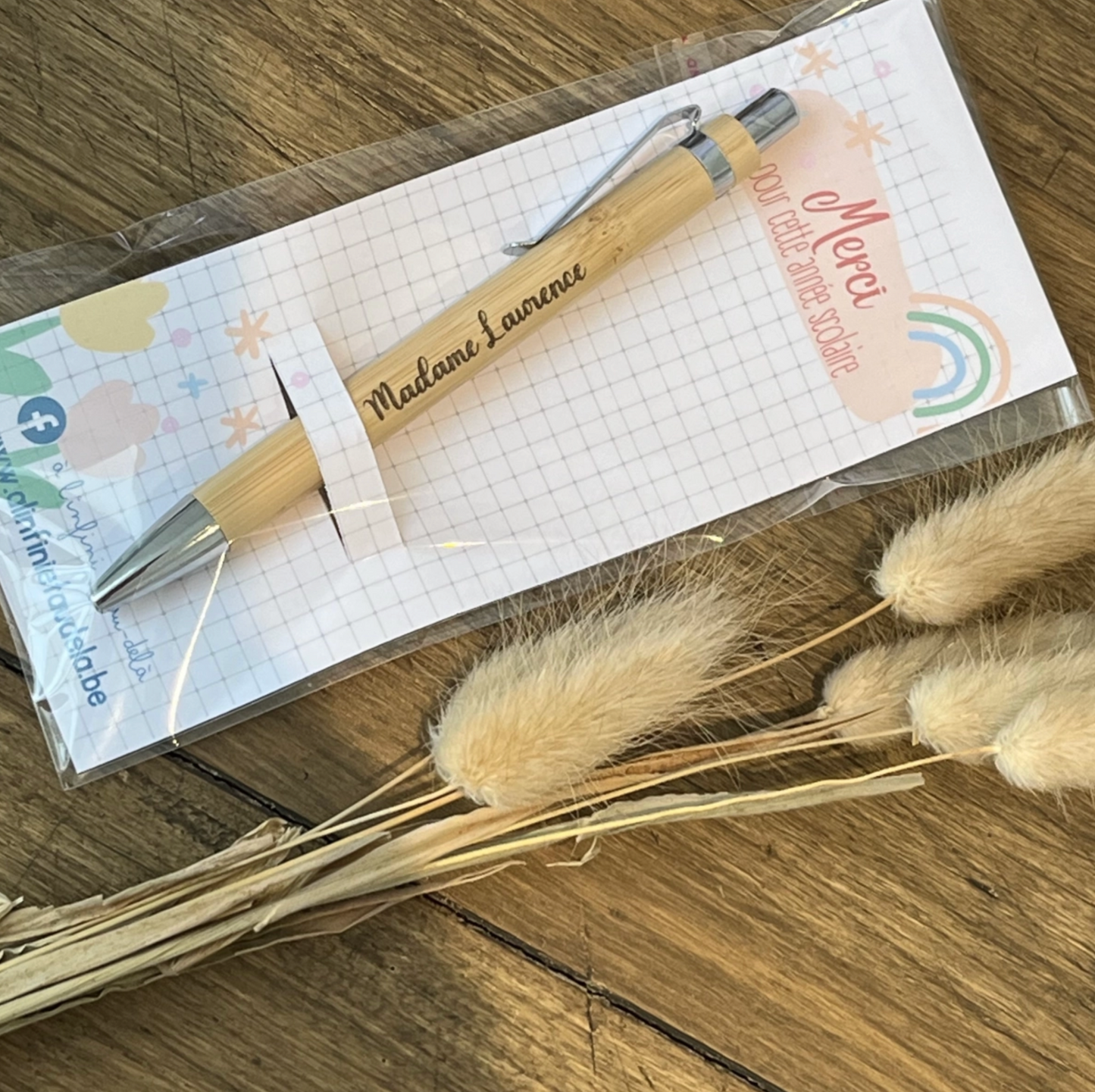 Stylo à bille + marque page
