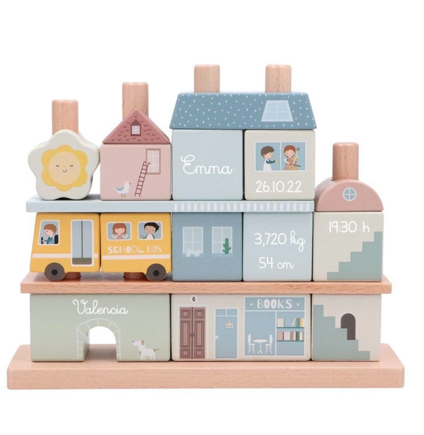 Ville empilage en bois