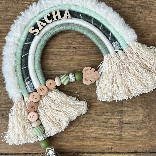 Arc-en-ciel macramé