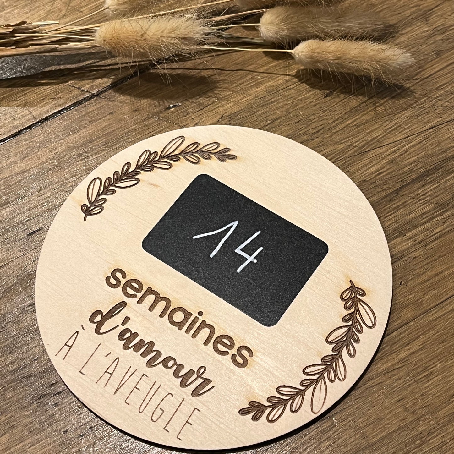 Carte étape en bois effaçable
