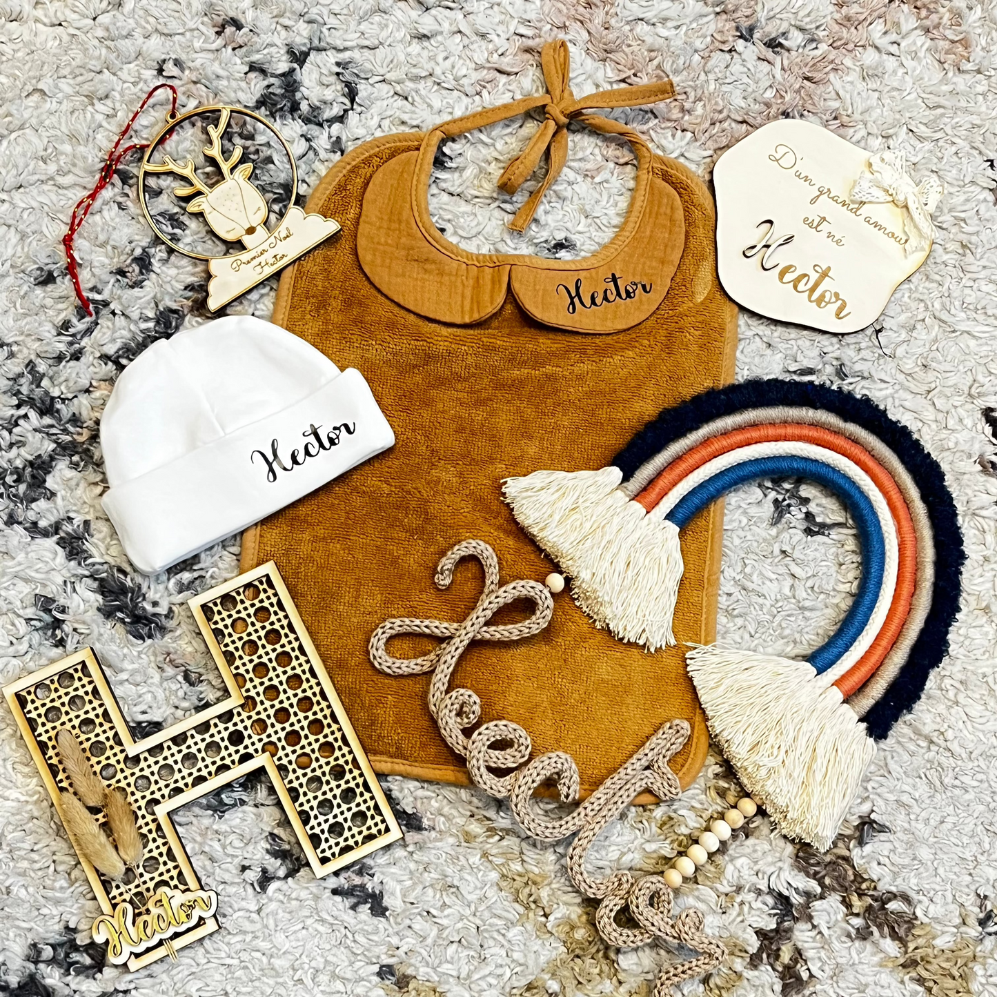 Arc-en-ciel macramé