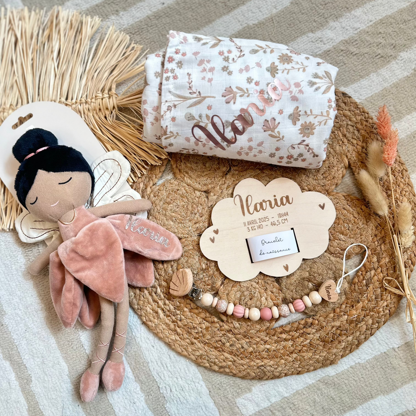 Nuage bracelet de naissance pour Olivia