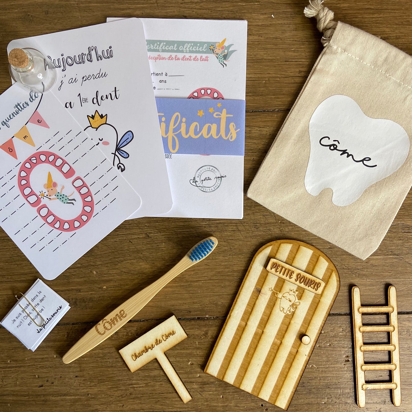 Pack petite souris en bois
