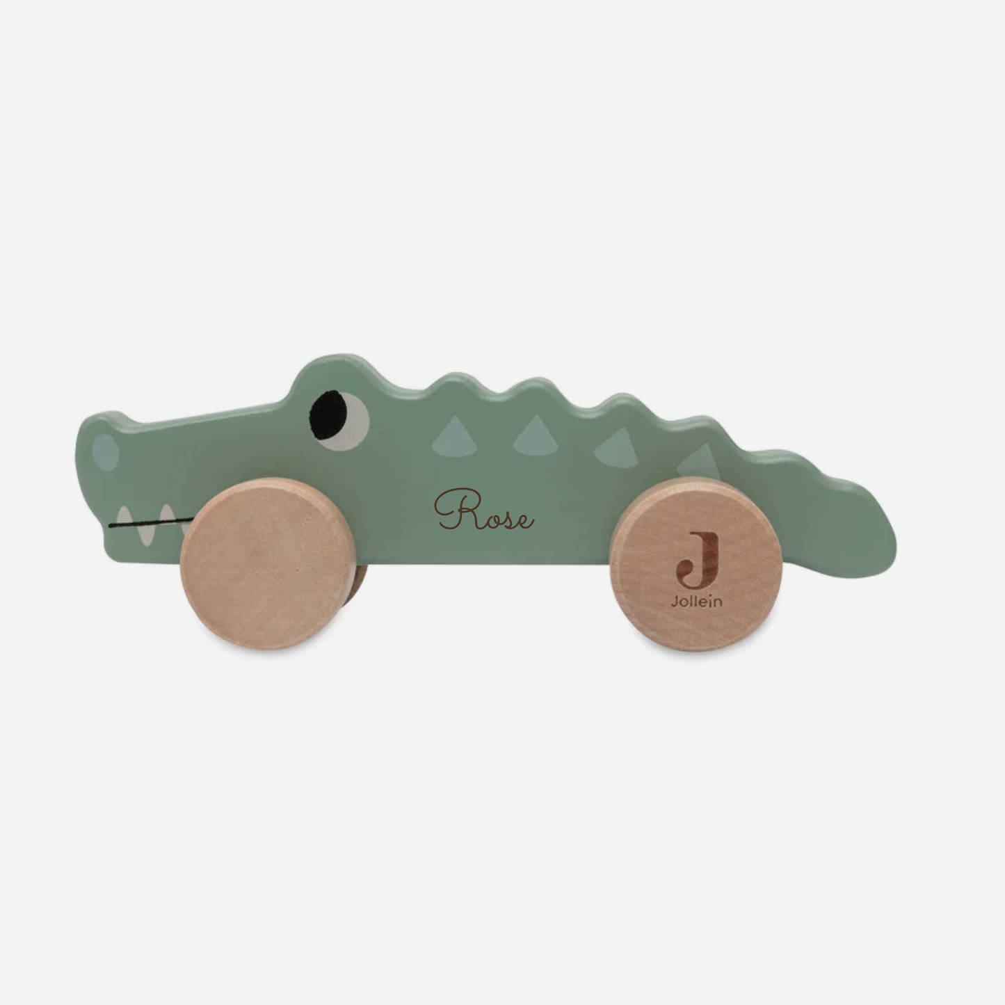 Crocodile en bois à roulettes JOLLEIN