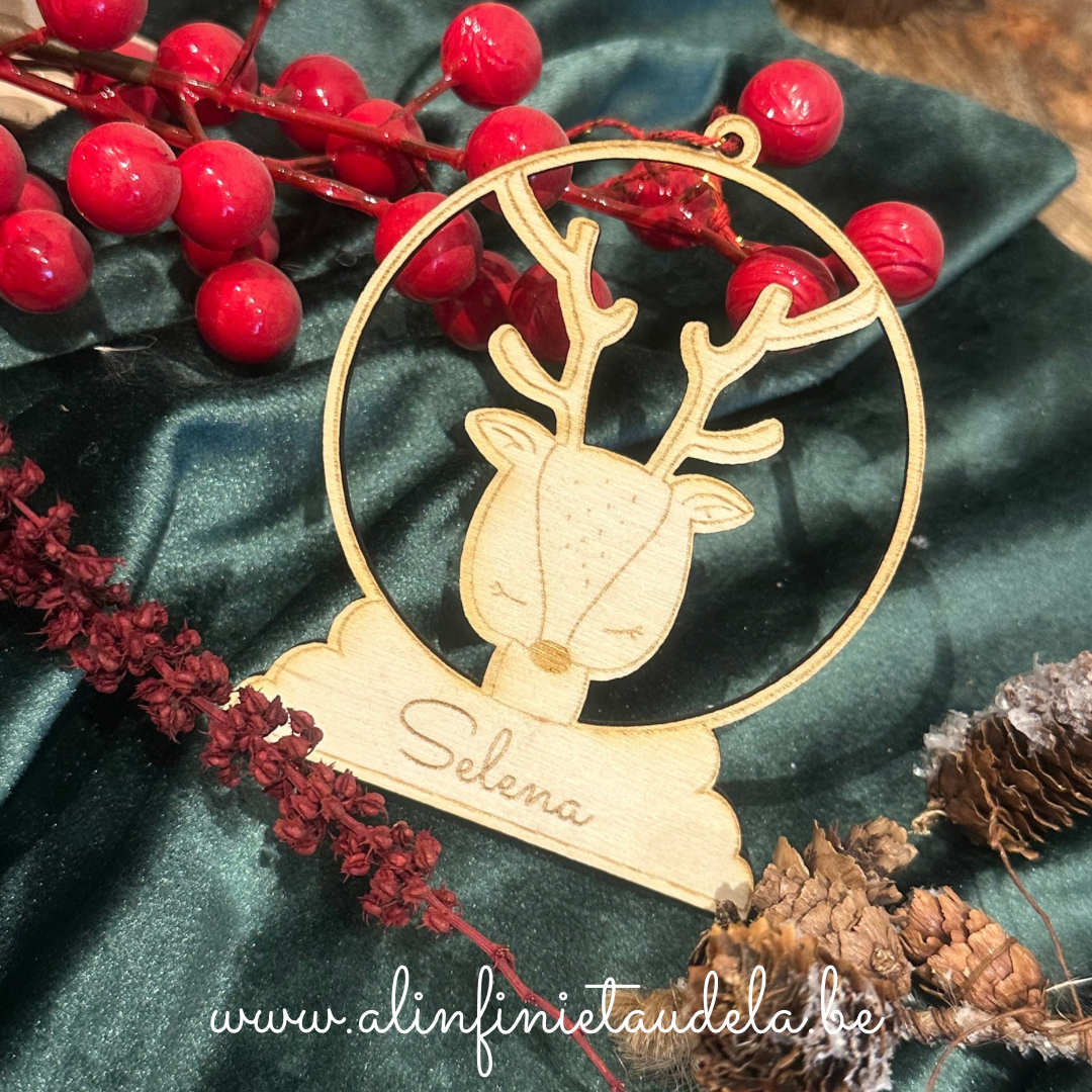 Boules de Noël en bois