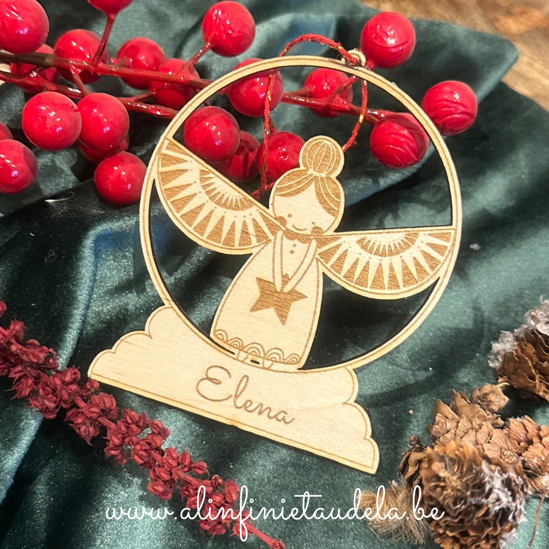 Boules de Noël en bois