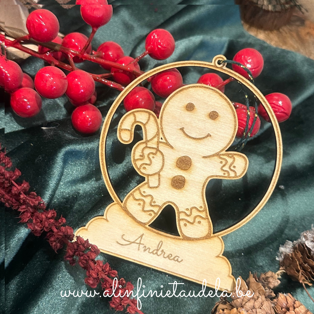 Boules de Noël en bois