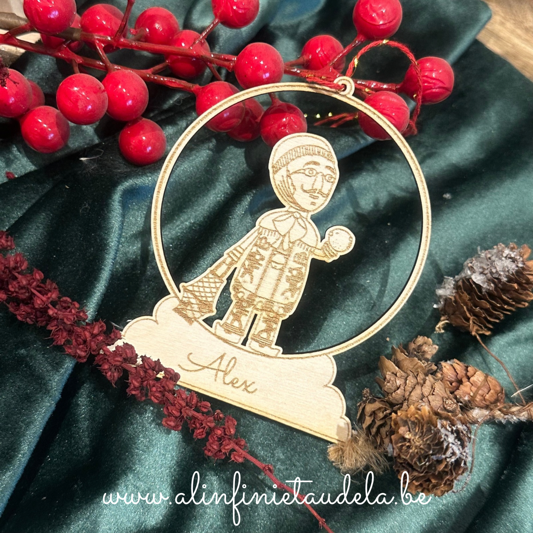 Boules de Noël en bois