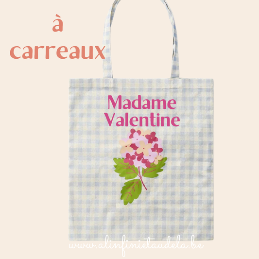 Tote bag à carreaux