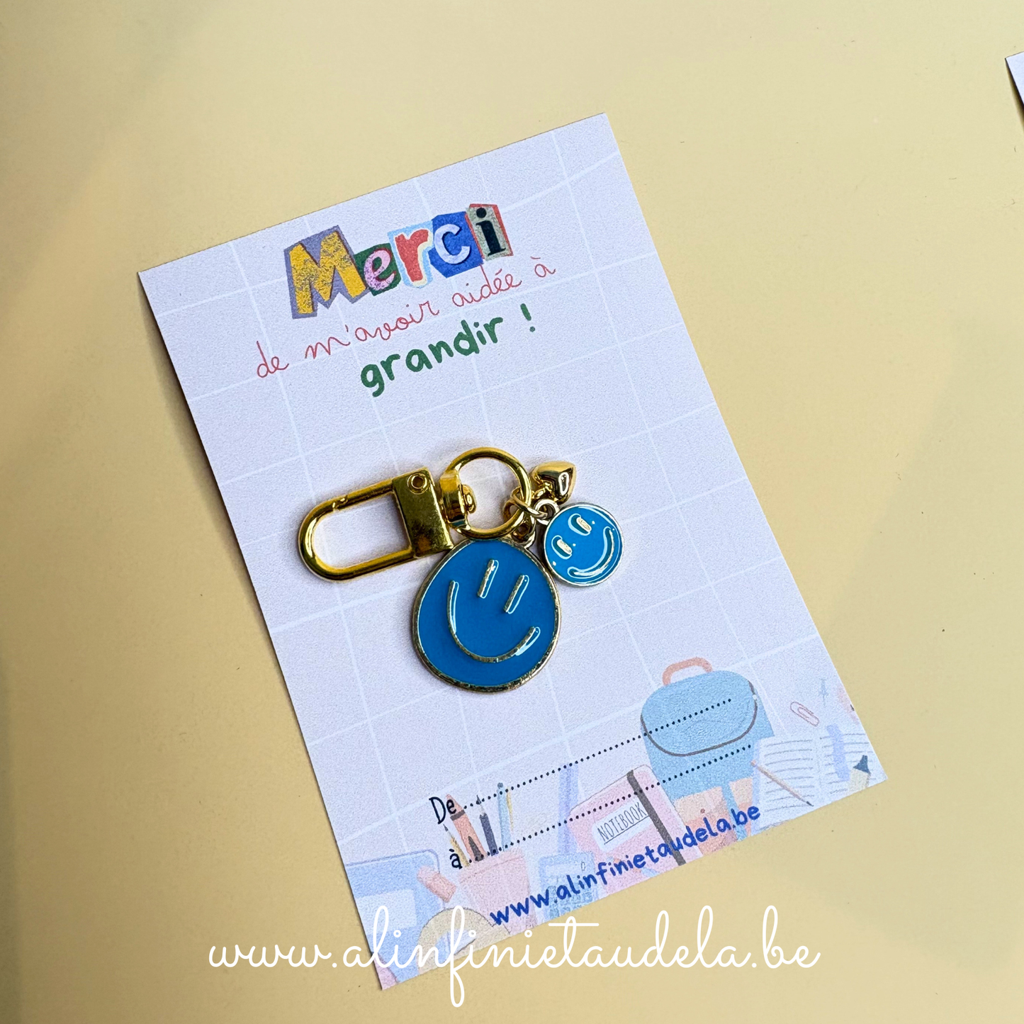 Porte-clé smiley
