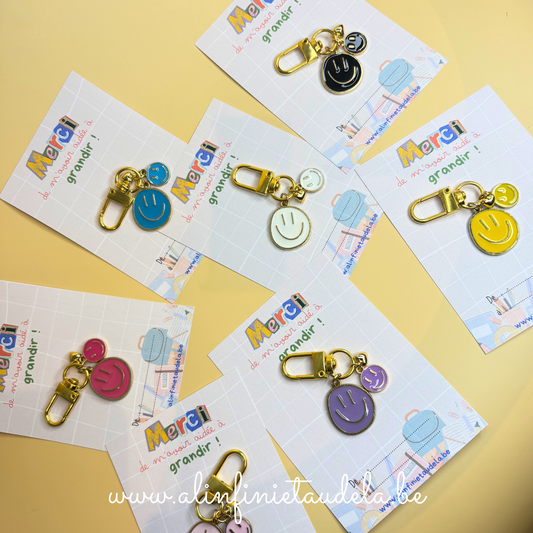 Porte-clé smiley