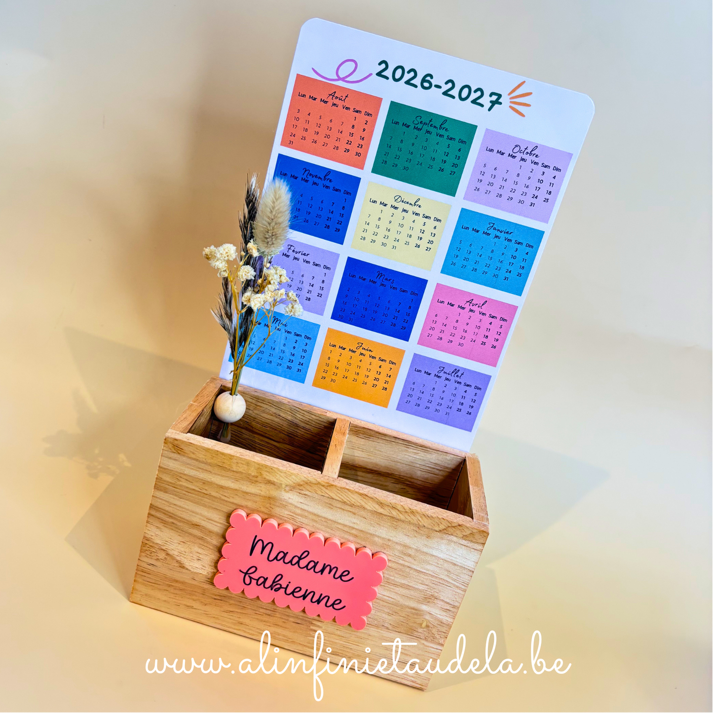 Support de bureau en bois