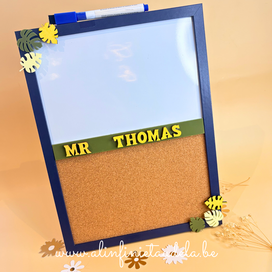 Tableau d'affichage 2 en 1