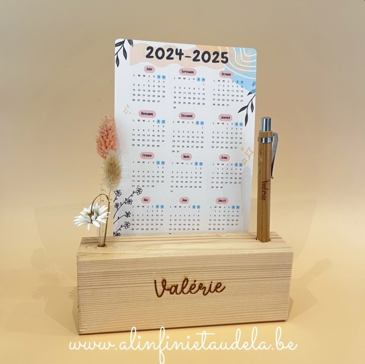 Support de bureau en bois