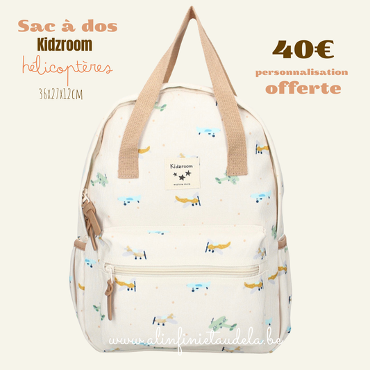 Sac à dos enfant - Hélicoptères