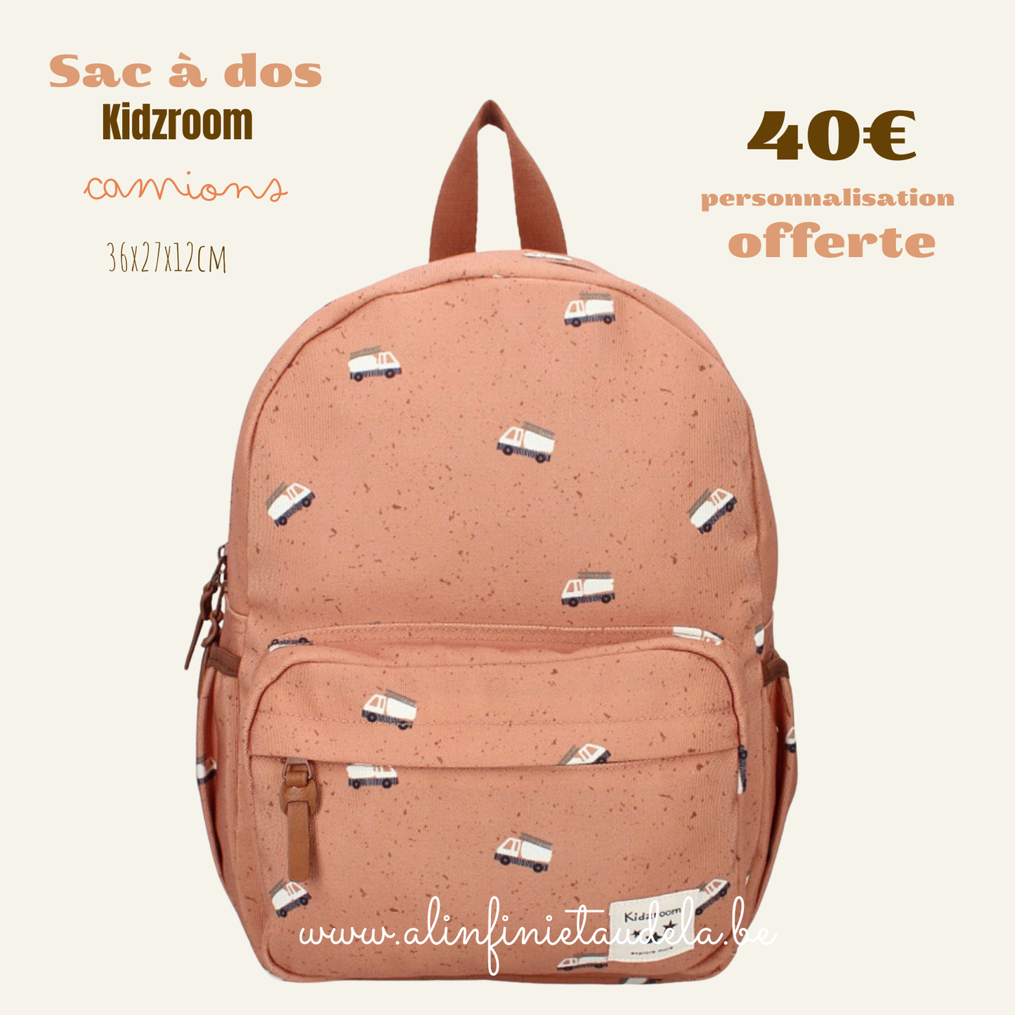 Sac à dos enfant - Camions