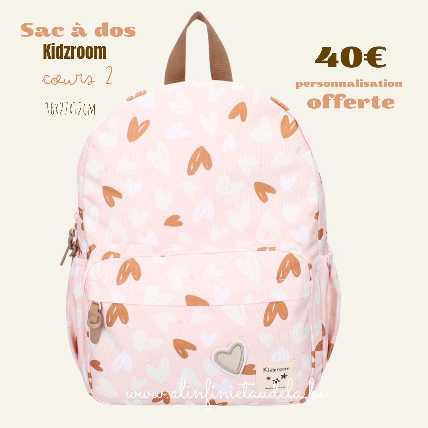 Sac à dos enfant -Coeurs 2