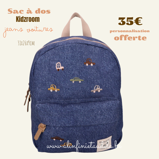 Sac à dos enfant - Jeans voitures