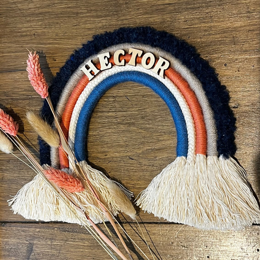 Arc-en-ciel macramé