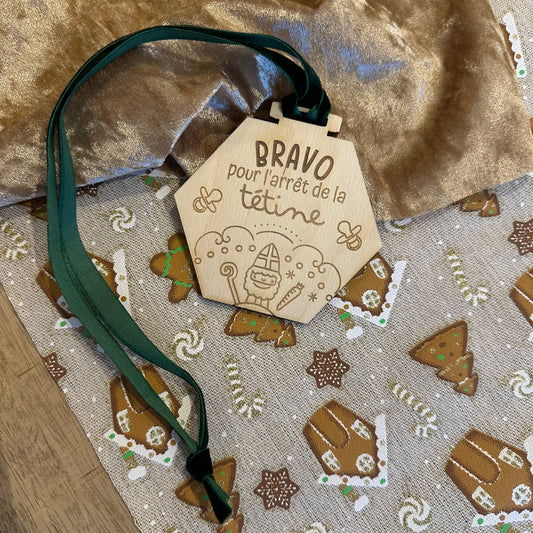 Médaille arrêt tétine