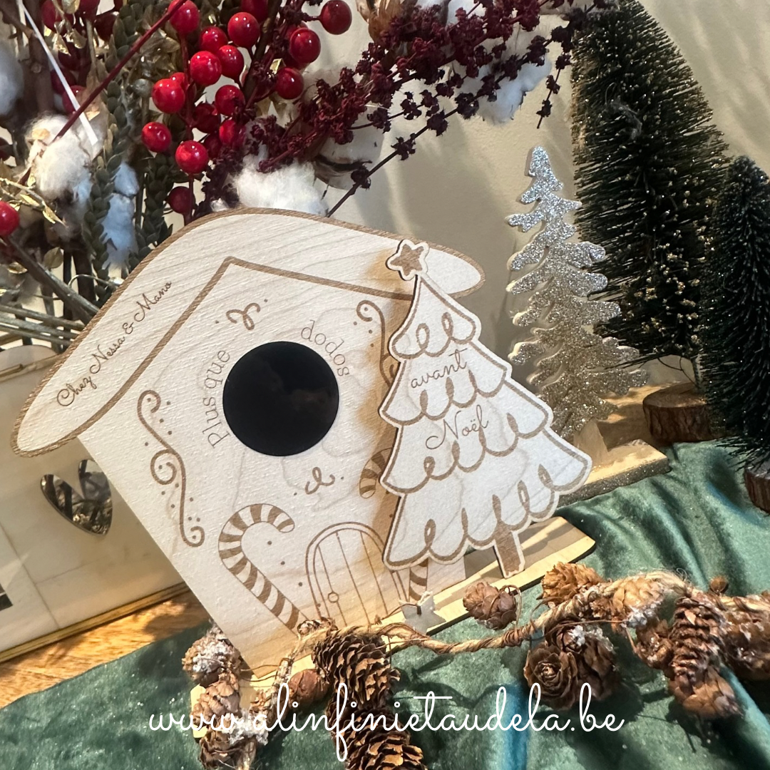 Calendrier de l'Avent en bois